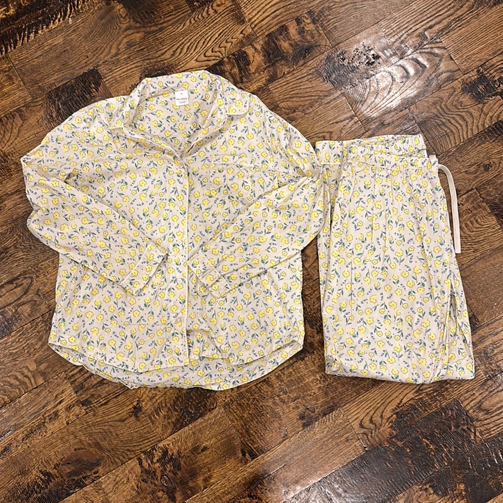 Hanna Anderson floral Pima cotton pajamas